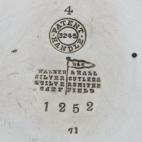 約 1900 年英國古董鍍銀水壺和燃燒器支架套裝 Walker & Hall